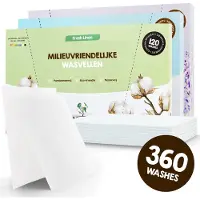 Mr. Green Mind Proefpakket Wasstrips ECO 360 Wasbeurten in 3 Geuren Milieuvriendelijke Wasmiddeldoekjes Wasvellen Wasmiddel Voordeelverpakking incl. wasverzachter wasdoekje
