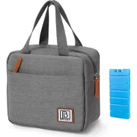 Brisby 4 Laags Geïsoleerde Koeltas - Lunchtas 4 liter - Donkergrijs