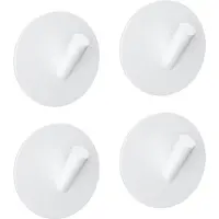EAVY - Set van 4 Zelfklevende handdoekhaakjes RVS - handdoekhouder - wandhaak - plakhaak - WIT