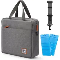 Brisby 4 Laags Geïsoleerde Koeltas - Lunchtas 7 liter - Donkergrijs