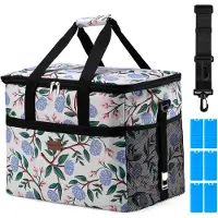 Packaway 4 Laags Geïsoleerde Koeltas - Lunchtas 40 liter - White Flower