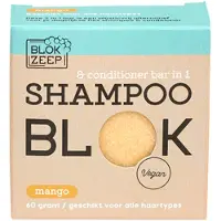 Blokzeep Shampoo & conditioner bar mango 60 gram