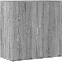 vidaXL Dressoir 79x38x80 cm bewerkt hout grijs sonoma