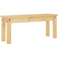 vidaXL Eetkamerbank PANAMA 105x30x45 cm massief grenenhout