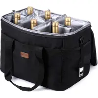 Packaway 4 Laags Geïsoleerde Koeltas - Lunchtas 30 liter - Zwart - Inclusief Divider