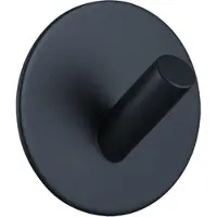 EAVY Handdoekhaakjes Zelfklevend Zwart - 1x Zelfklevende Haakjes - Handdoekhouder - Plakhaakjes - Wandhaak
