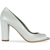 Noë Shoes Nicoline Peeptoe Ivory