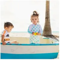 Snapper Rock UV-zwemkleding met rits en lange mouwen (Seaspot) 74/80