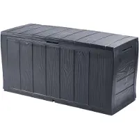 Keter Sherwood Opbergbox - 270L - 117x45x58cm - Antraciet