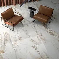 Navale Gelo vloertegel 60x120cm wit goud marmer glans gerectificeerd