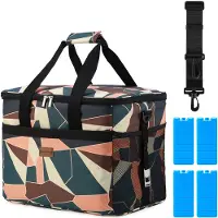 Packaway 4 Laags Geïsoleerde Koeltas - Lunchtas 30 liter - Abstract