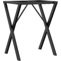 vidaXL Eettafelpoten X-frame 50x40x73 cm staal