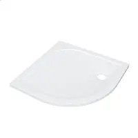 ZEZA Selva Douchebak - 90x90x4cm - kwartrond - acryl - glans wit P29A