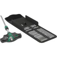 Wera 05023471001 17- Delige Kraftform Kompakt 400 RA Set 1 Bitschroevendraaierset - PH/PZ/TX