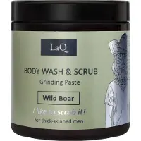 LAQ Wild Boar Body Wash & Scrub Mannen – Vegan Grinding Paste – Natuurlijke Suiker Scrub – Luxe Alternatief voor Douchegel – 220g