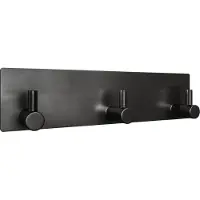 EAVY - Zelfklevende handdoekhouder - Gunmetal - RVS