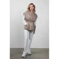 DIDI Sleeveless Kimono Romy Beige / Brown Maat: 46-48 | Gilets Outlet | Dames | Beige