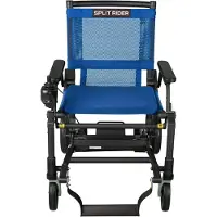 E-Ability SplitRider Ultra Light blauw - 8,6 kg - Opvouwbare Elektrische Rolstoel