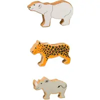 Lanka Kade Wildlife 2 set van 3 houten dieren