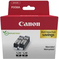 Canon PGI-520 inktcartridge zwart 2 stuks (origineel)