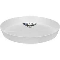 Elho Loft Urban Schotel Rond 24 - Schotel voor Buiten - Ø 24.4 x H 3.4 cm - Zijdewit