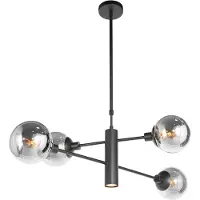 Steinhauer Hanglamp Constellation 3804ZW Zwart met onderlicht