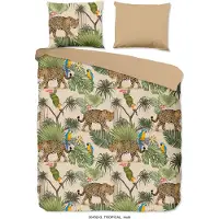 Good Morning Dekbedovertrek Katoen Tropical - sand 240x200/220cm