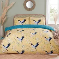 So Soft dekbedovertrek Kraanvogel - microvezel - Lits-jumeaux (230x220 + 2st. 50x75 cm)
