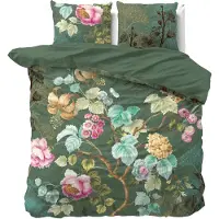 Dreamhouse Dekbedovertrek Nature Chanda Olive Katoen-240 x 200 / 220 cm | Lits-Jumeaux