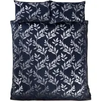 Belle Maison dekbedovertrek Como navy - velvet - 2-persoons (200x200 + 2st. 50x75 cm)