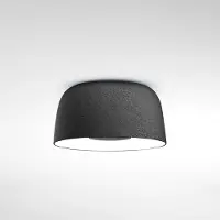 Marset LED-plafondlamp Djembé C 42.21, dimbaar, alu / grijs / zink, Woon-/ Eetkamer, Kunststof, Design, LED plafondlamp