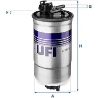 Ufi 24.391.00 Brandstoffilter