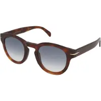 David Beckham Zonnebril DB 7041/S FLAT 49/25/150 HAVANA/BLUE SHADED acetaat heren DB 7041/S FLAT