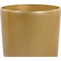 Beliani TSERIA - plantenbak voor buiten-Goud-Stenenmix