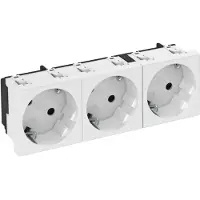 OBO 6120123 Apparaatinzet Wandcontactdoos dubbel (b x h x d) 135 x 45 x 42 mm Wit 1 stuk(s)