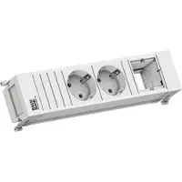 Bachmann POWER FRAME 2xCEE7/3 1xCM 0,2m GST18 RAL9010
