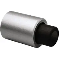Dx Deurstopper Robusto wandmodel met geveerde stootbuffer - zilvergrijs