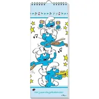 Interstat Smurfen Classic Verjaardagskalender - - Classic - 13 x 33 x 1 cm