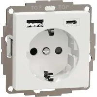 ELSO Eerste stopcontact met aardlekschakelaar en USB-poort, model ELG365354