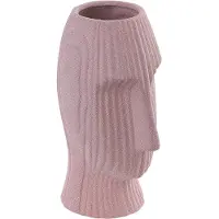 Beliani PALLINI - Bloemenvaas-Roze-Steengoed