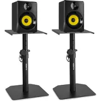 VONYX Set actieve studio monitors met standaard voor thuisstudio SMN30B 60W - Zwart