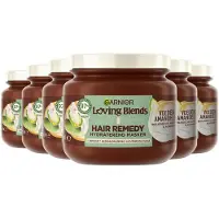Garnier Loving Blends Voedende Amandelmelk Hair Remedy Haarmasker Voordeelverpakking - Hydraterend Masker Voor Gedehydrateerd, Lichtdroog Haar - 6 x 340ml