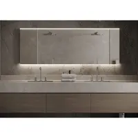 Martens & Meijer Spiegel praag 120x70 cm met indirecte en direct verlichting en spiegelverwarming