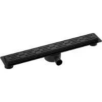 Saqu Twist Drain complete douchegoot inclusief rooster 90cm zwart