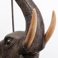 Kare Vloerlamp Elephant, bruin / roest, Woon-/ Eetkamer, Textiel / Stof / Zijde, Design, vloerlamp