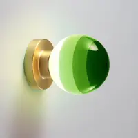 Marset Design wandlamp Dipping Light A2, dimbaar, messing / goud, Woon-/ Eetkamer, metaal, Design, Wandlamp design