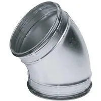 R-Vent Spiraliet bocht 45º verzinkt 150mm