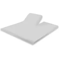Eleganzzz Splittopper Hoeslaken Perkal Katoen - licht grijs 180x200cm