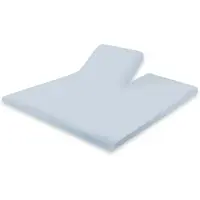Eleganzzz Splittopper Hoeslaken Perkal Katoen - licht blauw 180x200cm