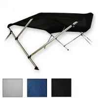 Navishade 3 Boog Biminitop Zonnetent PREMIUM H137 cm GRIJS Breedte 155-169 cm